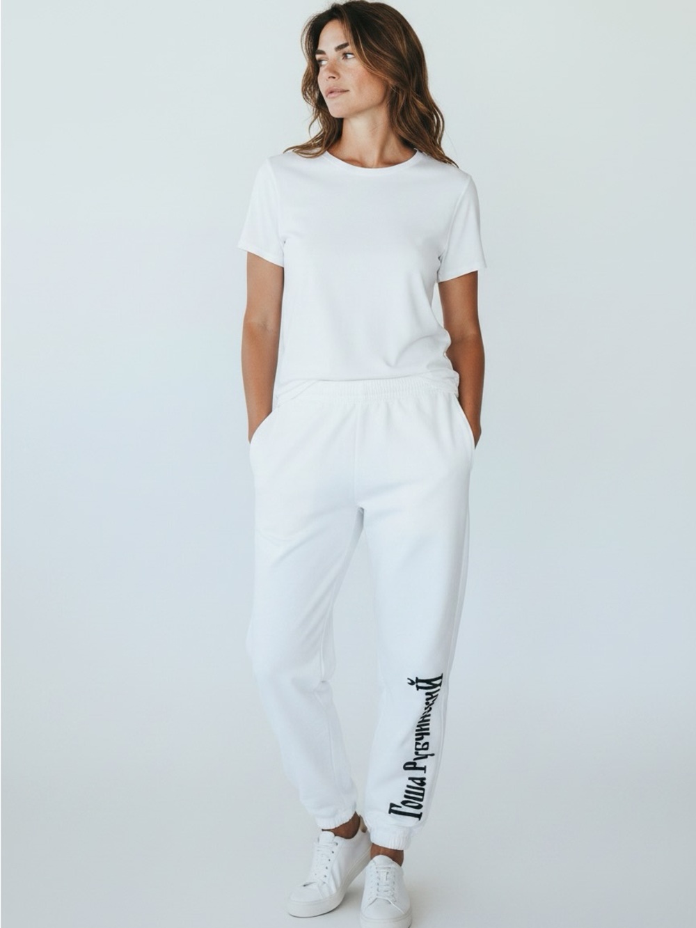 Gosha Rubchinskiy White Logo Sweatpants Joggers Men’s Size M